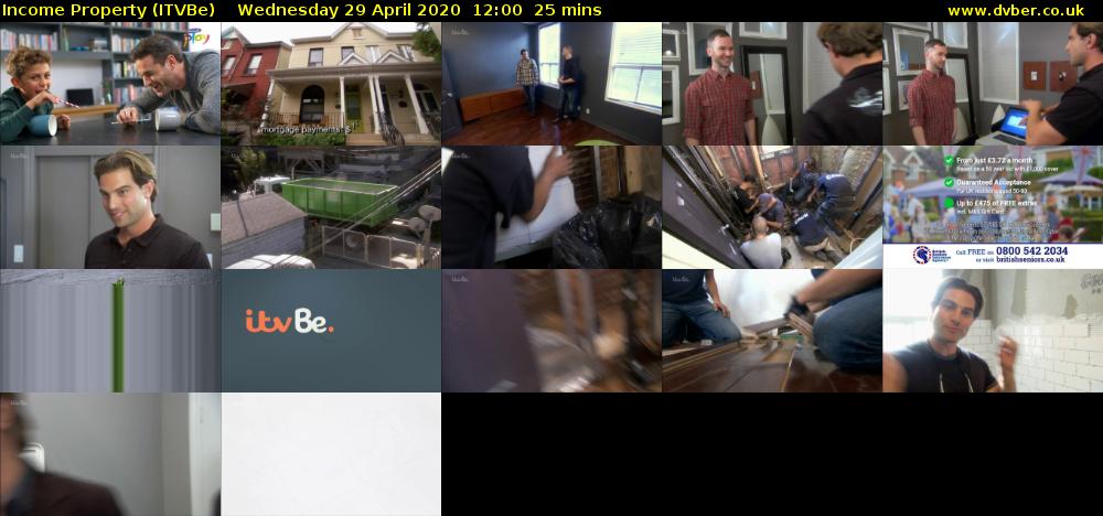 Income Property (ITVBe) Wednesday 29 April 2020 12:00 - 12:25