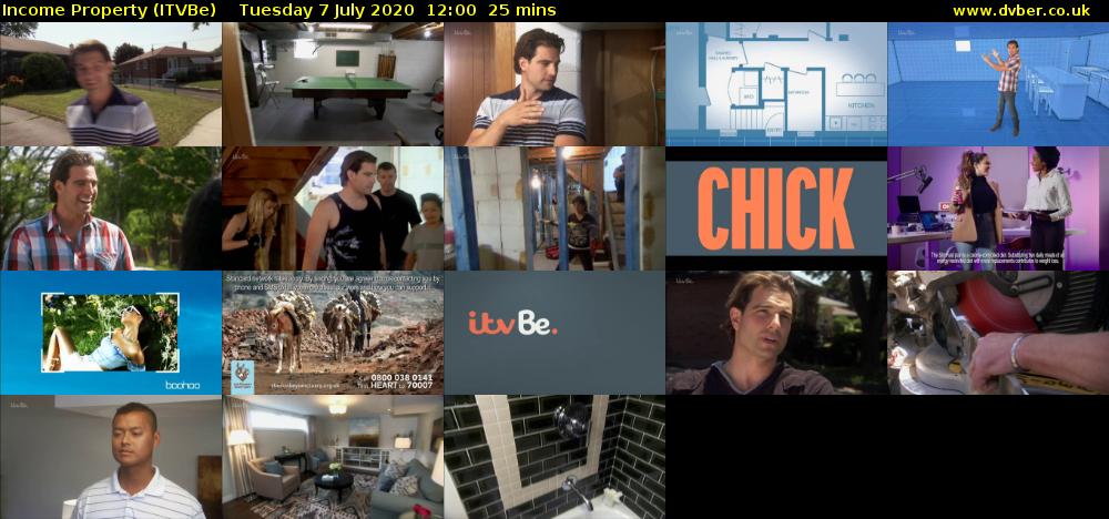 Income Property (ITVBe) Tuesday 7 July 2020 12:00 - 12:25