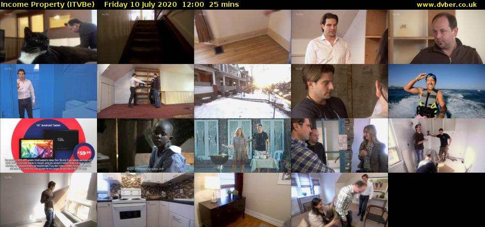 Income Property (ITVBe) Friday 10 July 2020 12:00 - 12:25