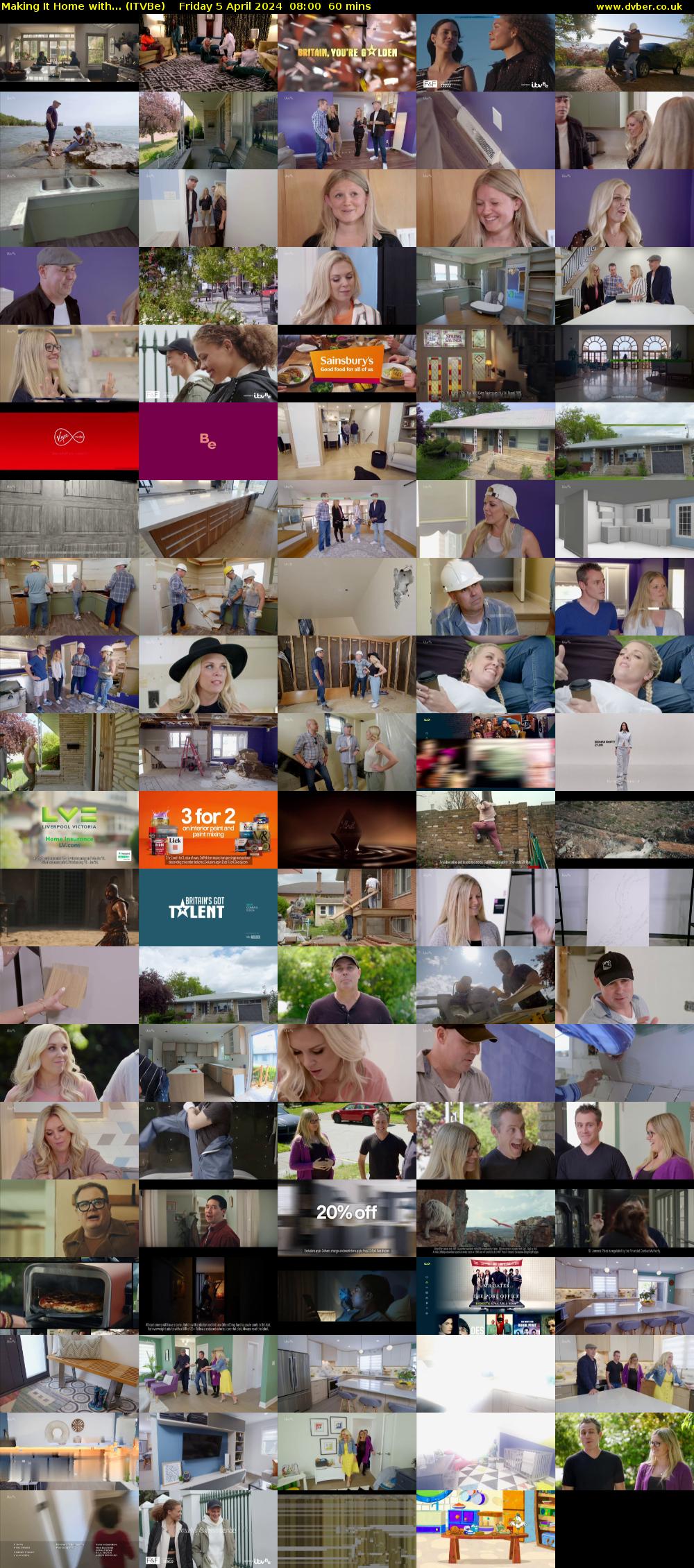 Making It Home with... (ITVBe) Friday 5 April 2024 08:00 - 09:00