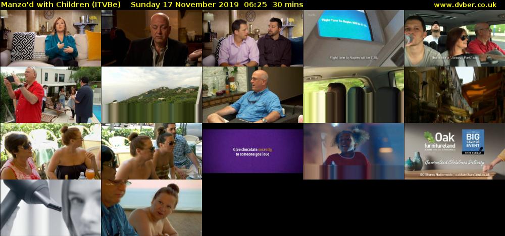 Manzo'd with Children (ITVBe) Sunday 17 November 2019 06:25 - 06:55