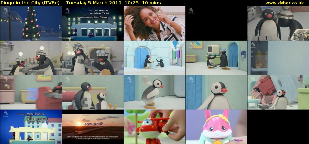 Pingu in the City (ITVBe) Tuesday 5 March 2019 10:25 - 10:35