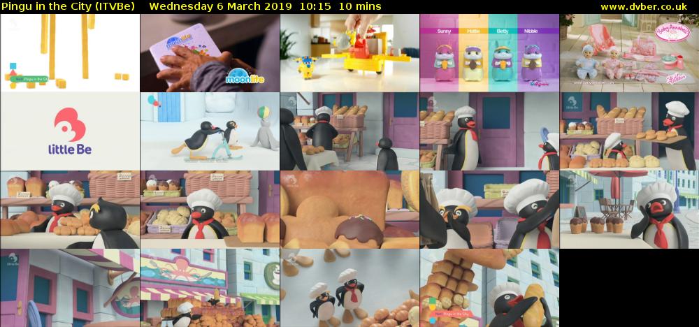 Pingu in the City (ITVBe) Wednesday 6 March 2019 10:15 - 10:25