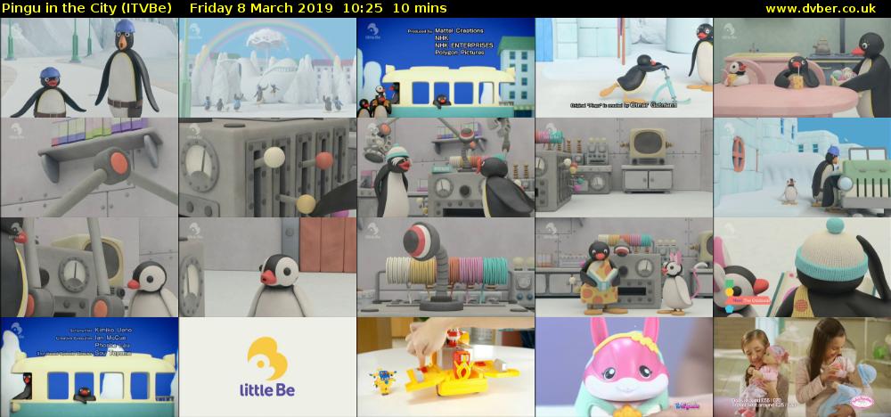 Pingu in the City (ITVBe) Friday 8 March 2019 10:25 - 10:35