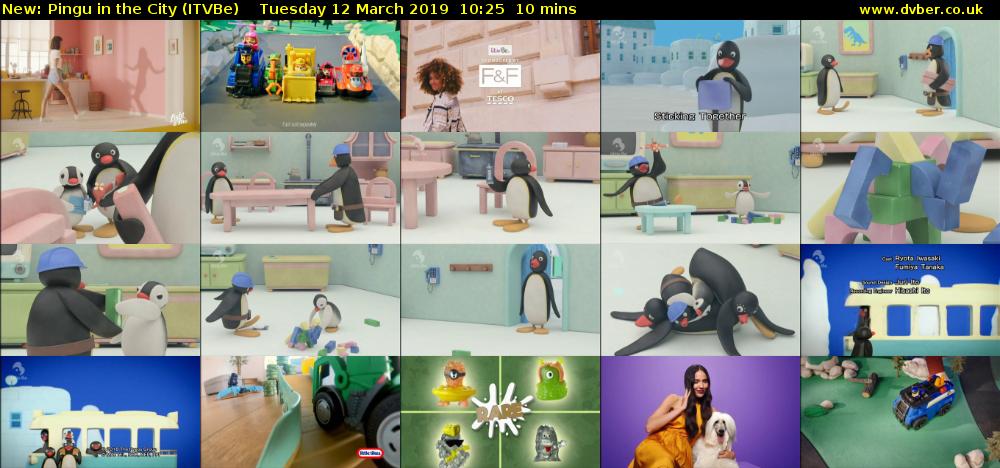 Pingu in the City (ITVBe) Tuesday 12 March 2019 10:25 - 10:35
