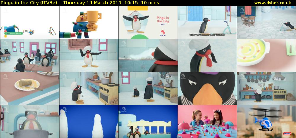 Pingu in the City (ITVBe) Thursday 14 March 2019 10:15 - 10:25