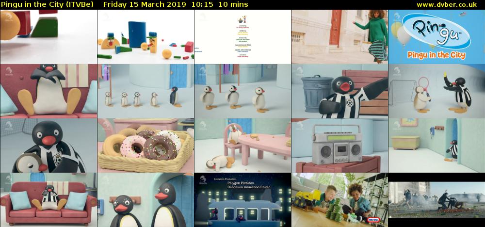 Pingu in the City (ITVBe) Friday 15 March 2019 10:15 - 10:25