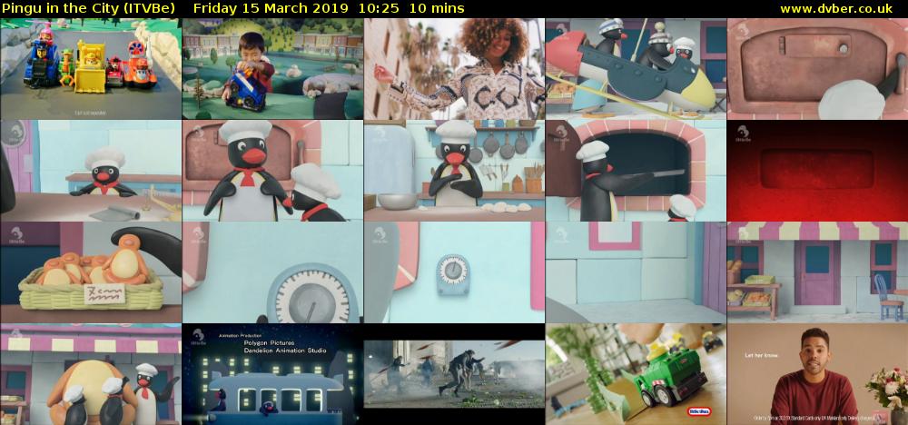 Pingu in the City (ITVBe) Friday 15 March 2019 10:25 - 10:35