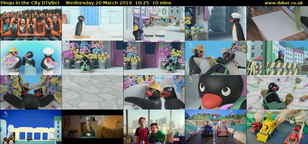 Pingu in the City (ITVBe) Wednesday 20 March 2019 10:25 - 10:35