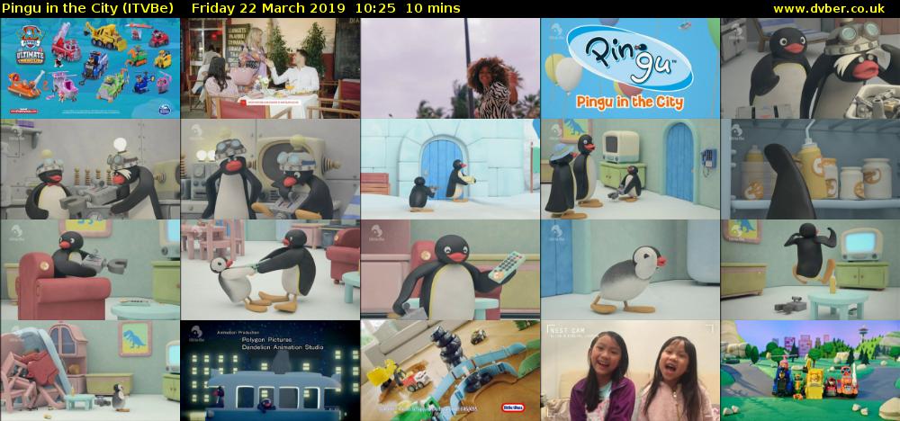 Pingu in the City (ITVBe) Friday 22 March 2019 10:25 - 10:35