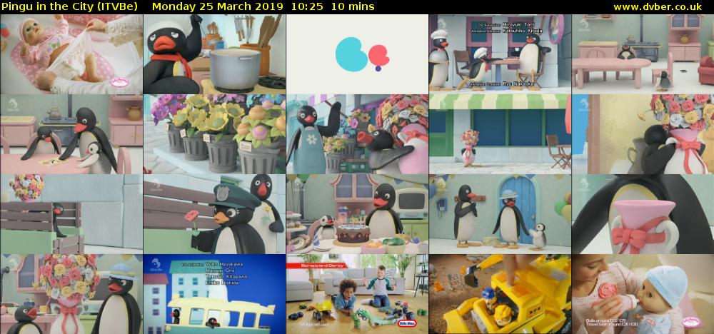 Pingu in the City (ITVBe) Monday 25 March 2019 10:25 - 10:35