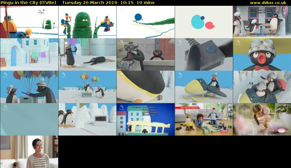 Pingu in the City (ITVBe) Tuesday 26 March 2019 10:15 - 10:25