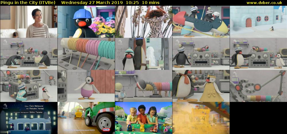Pingu in the City (ITVBe) Wednesday 27 March 2019 10:25 - 10:35