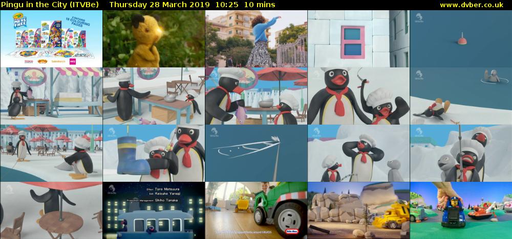 Pingu in the City (ITVBe) Thursday 28 March 2019 10:25 - 10:35
