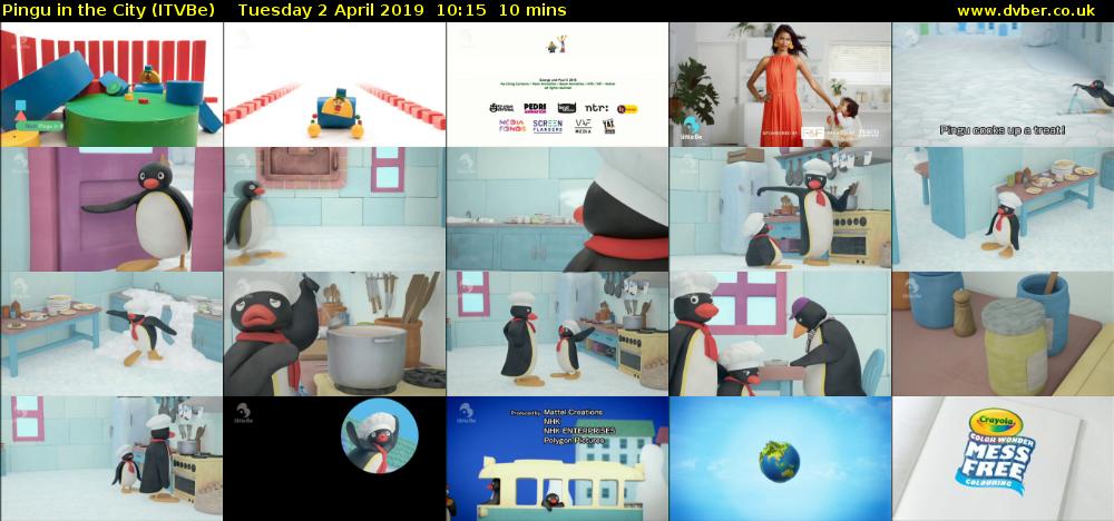 Pingu in the City (ITVBe) Tuesday 2 April 2019 10:15 - 10:25