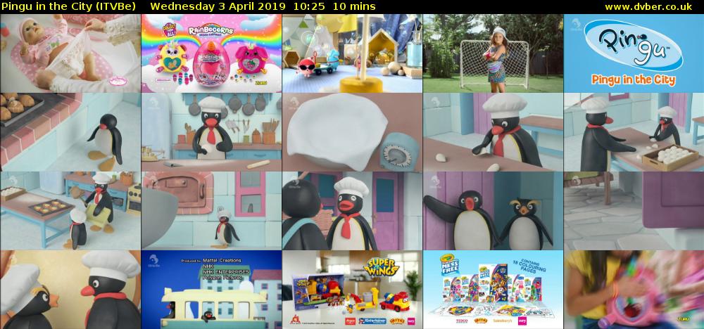 Pingu in the City (ITVBe) Wednesday 3 April 2019 10:25 - 10:35