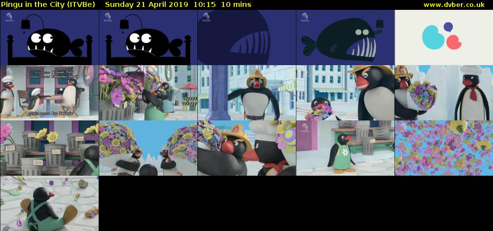 Pingu in the City (ITVBe) Sunday 21 April 2019 10:15 - 10:25
