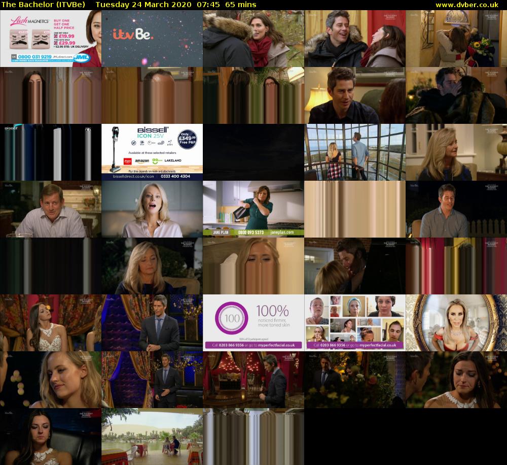 The Bachelor (ITVBe) Tuesday 24 March 2020 07:45 - 08:50