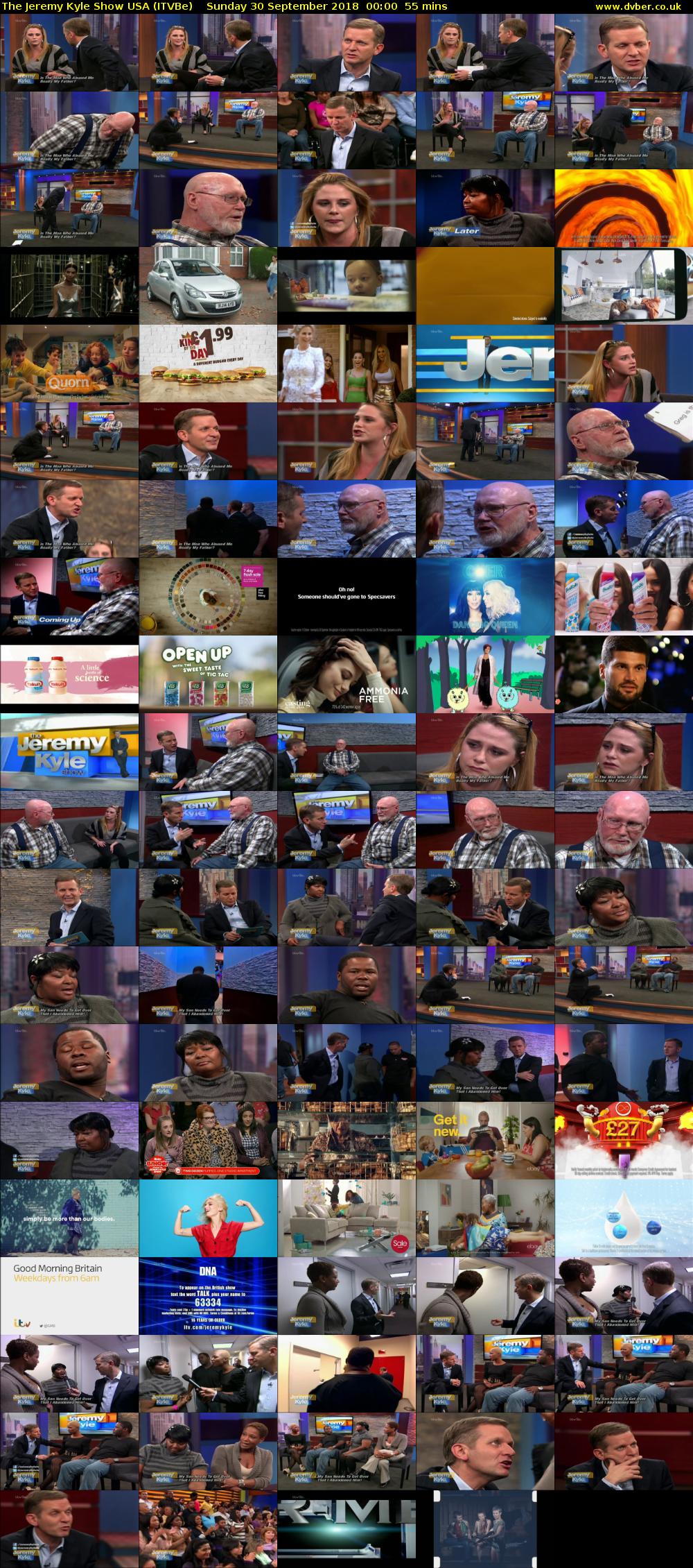 The Jeremy Kyle Show USA (ITVBe) Sunday 30 September 2018 00:00 - 00:55
