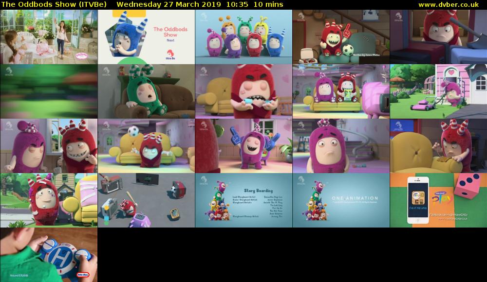 The Oddbods Show (ITVBe) Wednesday 27 March 2019 10:35 - 10:45