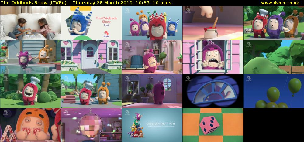 The Oddbods Show (ITVBe) Thursday 28 March 2019 10:35 - 10:45