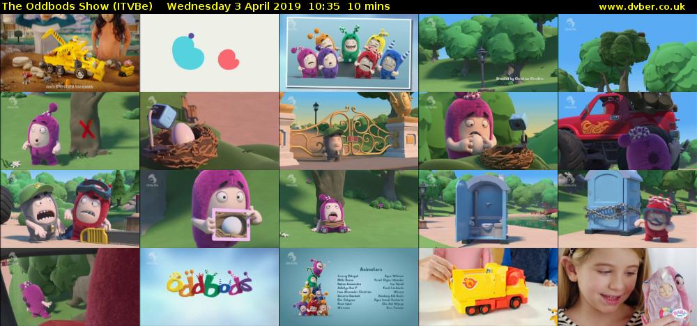 The Oddbods Show (ITVBe) Wednesday 3 April 2019 10:35 - 10:45