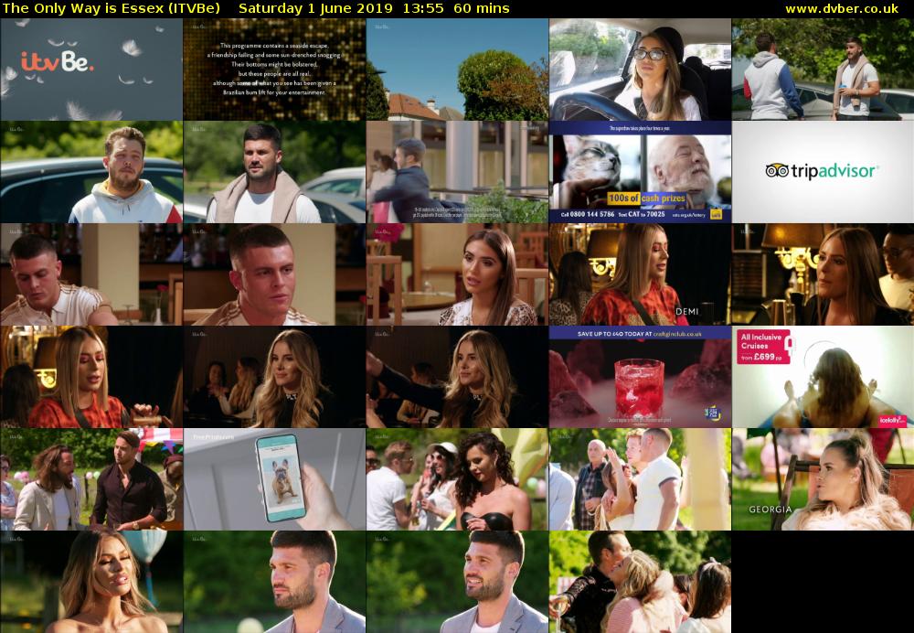 The Only Way is Essex (ITVBe) Saturday 1 June 2019 13:55 - 14:55