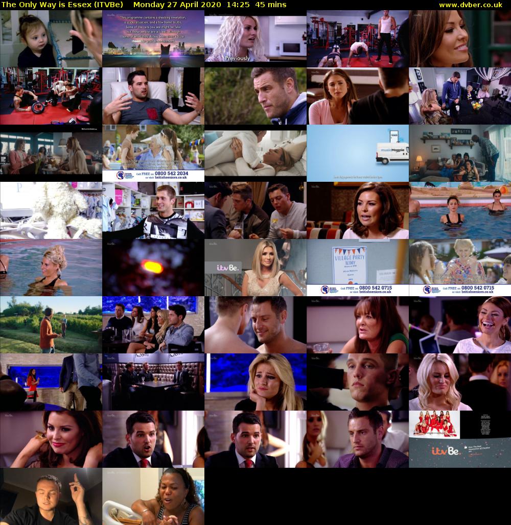 The Only Way is Essex (ITVBe) Monday 27 April 2020 14:25 - 15:10