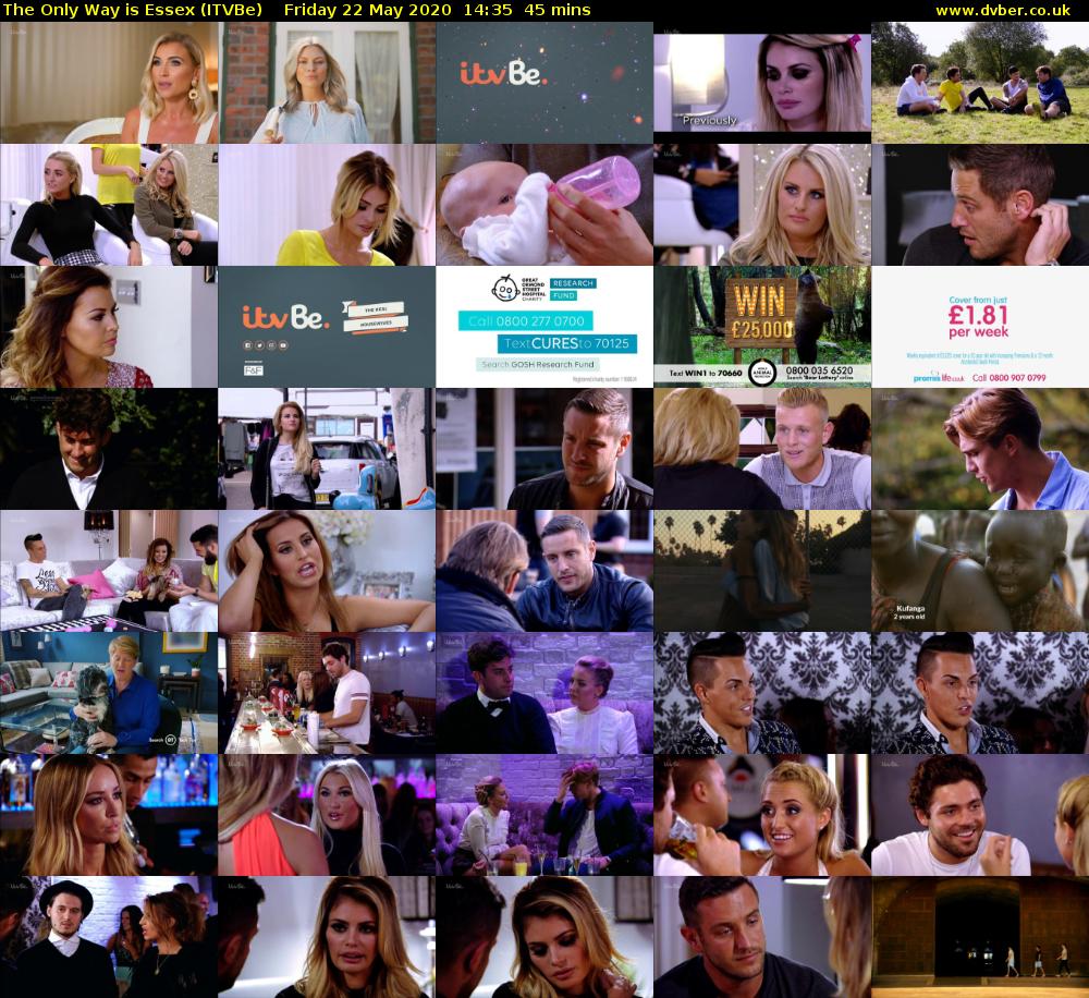 The Only Way is Essex (ITVBe) Friday 22 May 2020 14:35 - 15:20