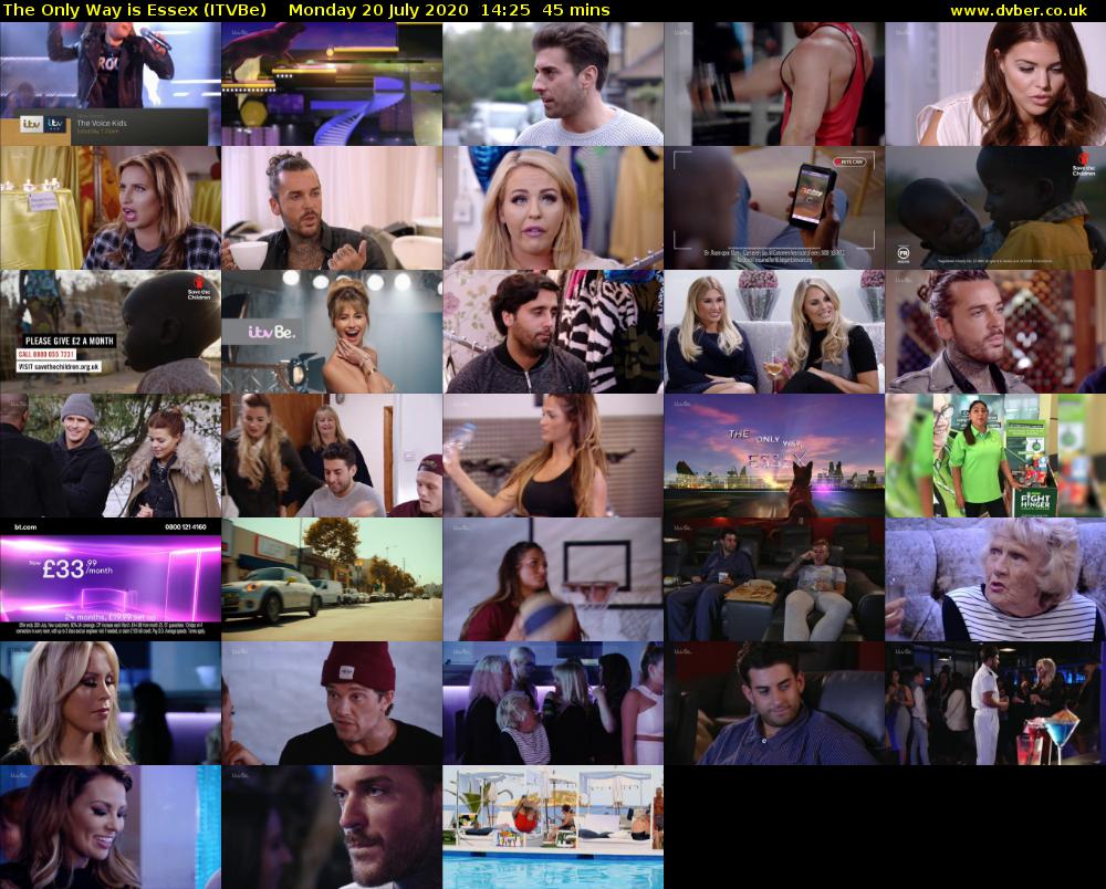 The Only Way is Essex (ITVBe) Monday 20 July 2020 14:25 - 15:10