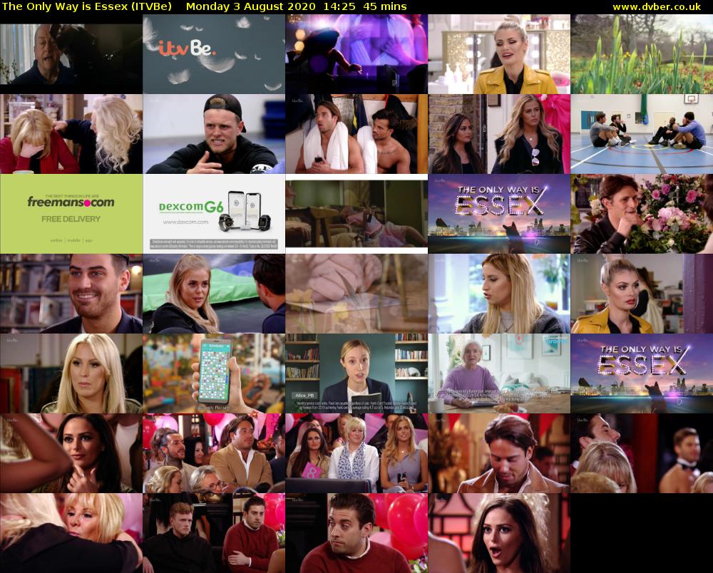 The Only Way is Essex (ITVBe) Monday 3 August 2020 14:25 - 15:10