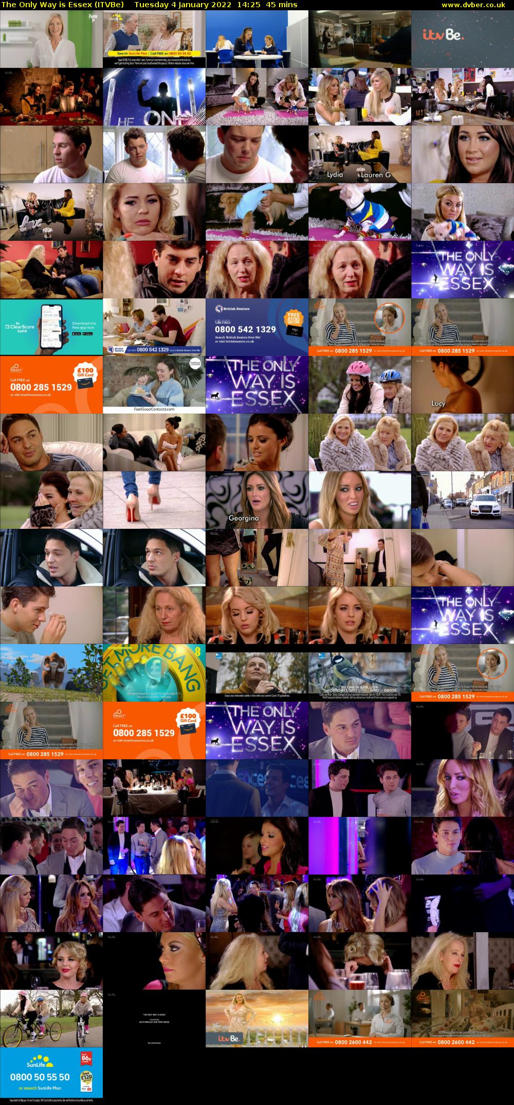 The Only Way is Essex (ITVBe) Tuesday 4 January 2022 14:25 - 15:10