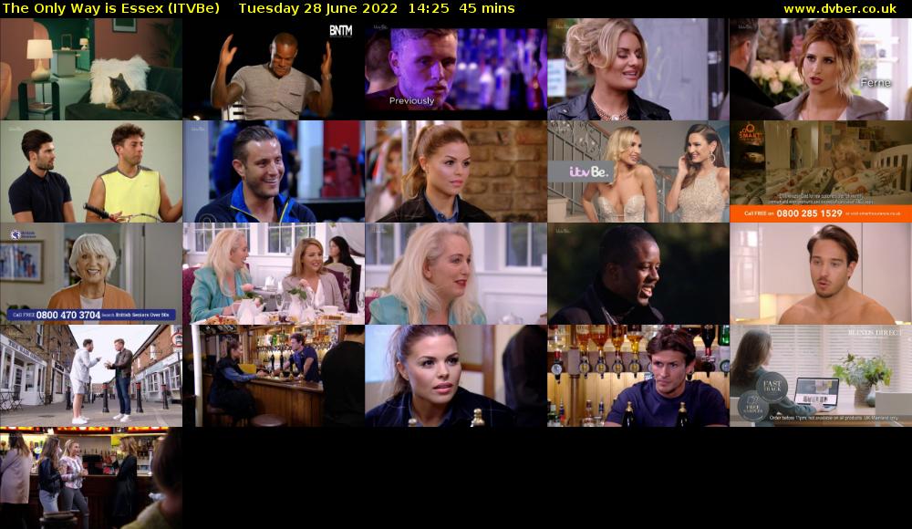 The Only Way is Essex (ITVBe) Tuesday 28 June 2022 14:25 - 15:10