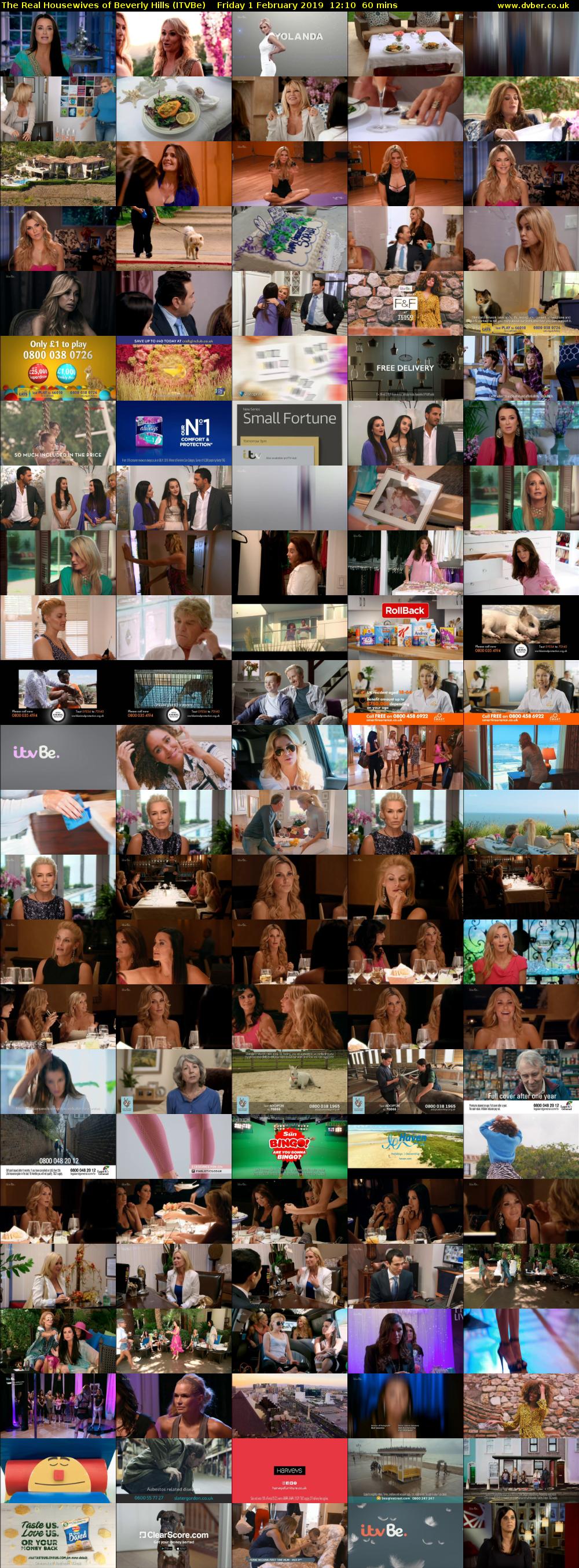 The Real Housewives of Beverly Hills (ITVBe) Friday 1 February 2019 12:10 - 13:10