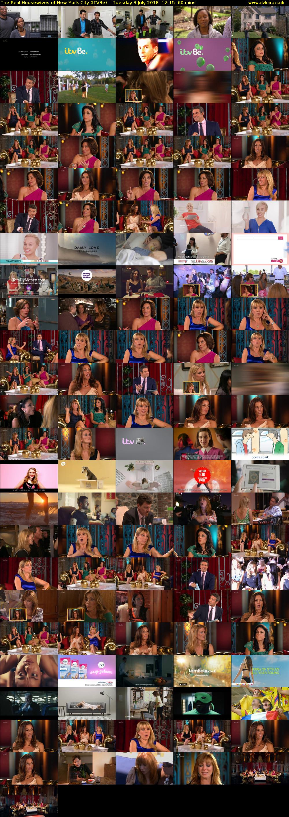 The Real Housewives of New York City (ITVBe) Tuesday 3 July 2018 12:15 - 13:15