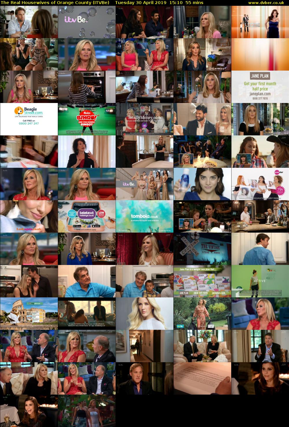 The Real Housewives of Orange County (ITVBe) Tuesday 30 April 2019 15:10 - 16:05