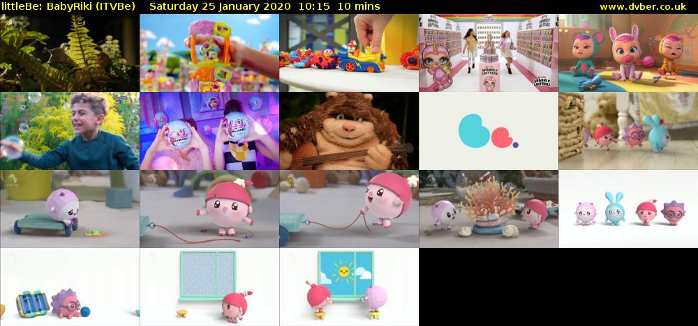 littleBe: BabyRiki (ITVBe) Saturday 25 January 2020 10:15 - 10:25
