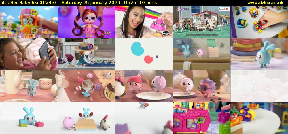 littleBe: BabyRiki (ITVBe) Saturday 25 January 2020 10:25 - 10:35
