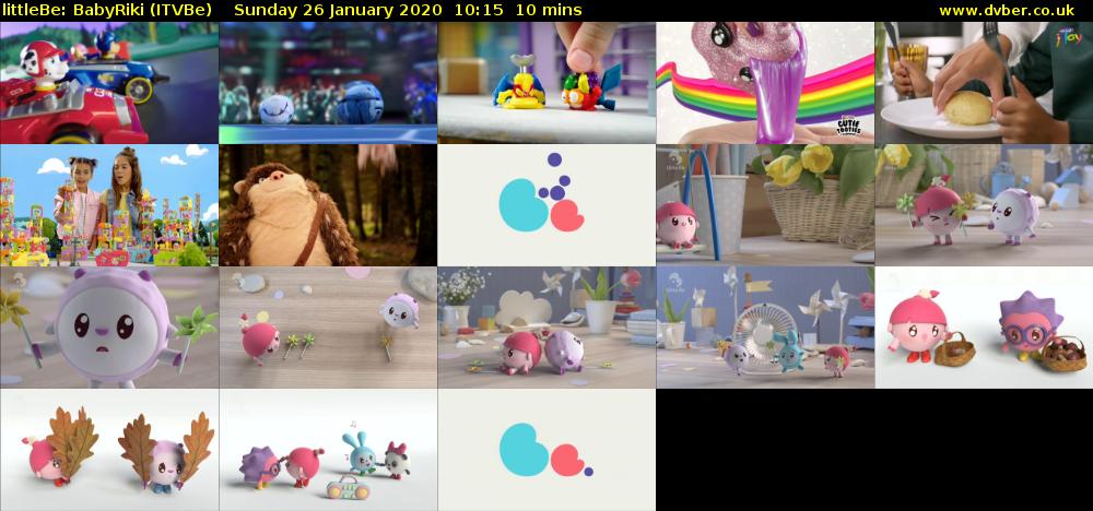 littleBe: BabyRiki (ITVBe) Sunday 26 January 2020 10:15 - 10:25
