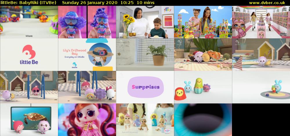 littleBe: BabyRiki (ITVBe) Sunday 26 January 2020 10:25 - 10:35