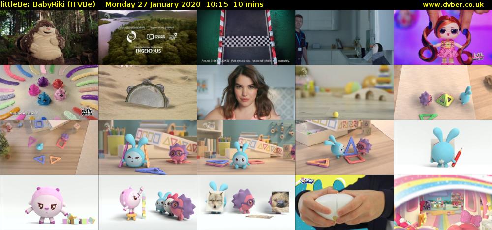 littleBe: BabyRiki (ITVBe) Monday 27 January 2020 10:15 - 10:25