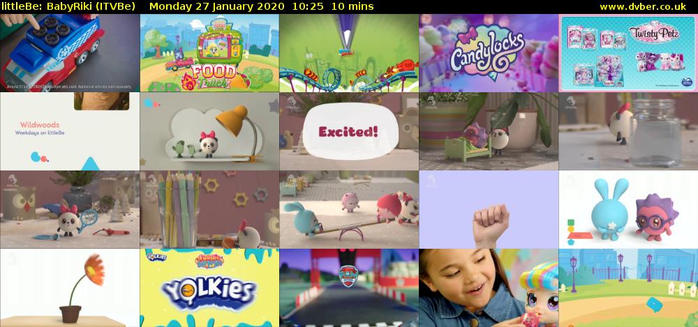 littleBe: BabyRiki (ITVBe) Monday 27 January 2020 10:25 - 10:35