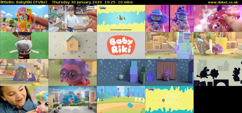 littleBe: BabyRiki (ITVBe) Thursday 30 January 2020 10:25 - 10:35