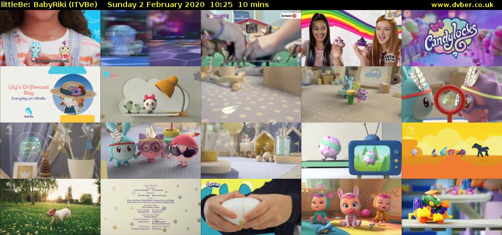 littleBe: BabyRiki (ITVBe) Sunday 2 February 2020 10:25 - 10:35