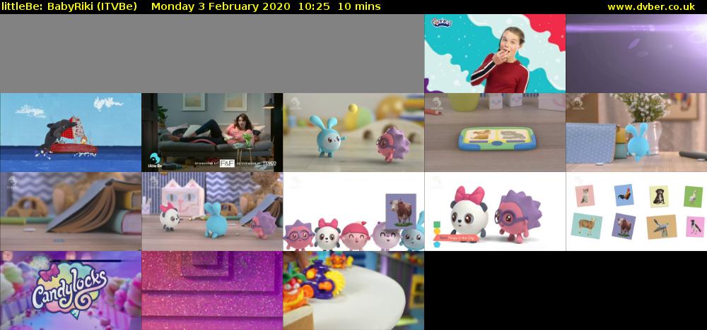 littleBe: BabyRiki (ITVBe) Monday 3 February 2020 10:25 - 10:35