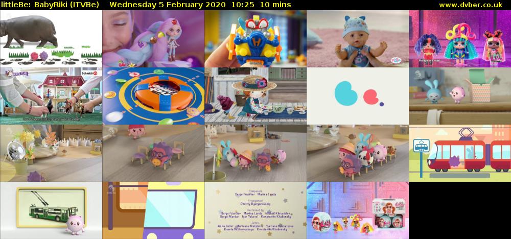 littleBe: BabyRiki (ITVBe) Wednesday 5 February 2020 10:25 - 10:35