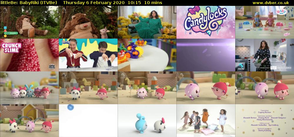 littleBe: BabyRiki (ITVBe) Thursday 6 February 2020 10:15 - 10:25
