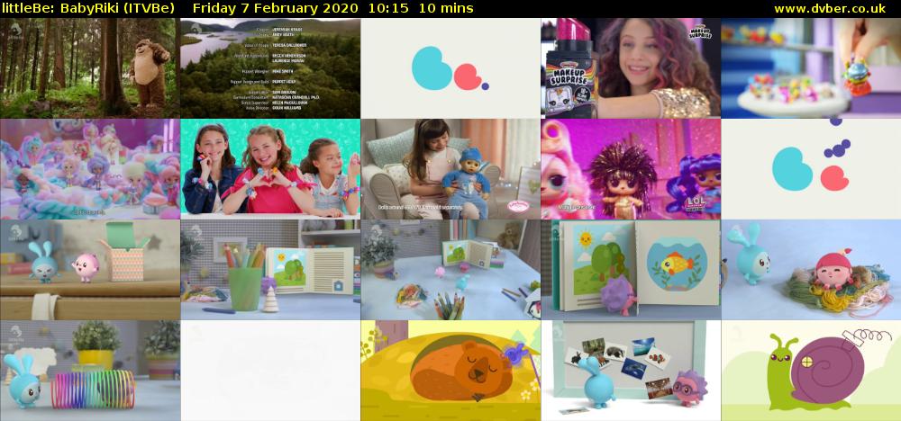 littleBe: BabyRiki (ITVBe) Friday 7 February 2020 10:15 - 10:25