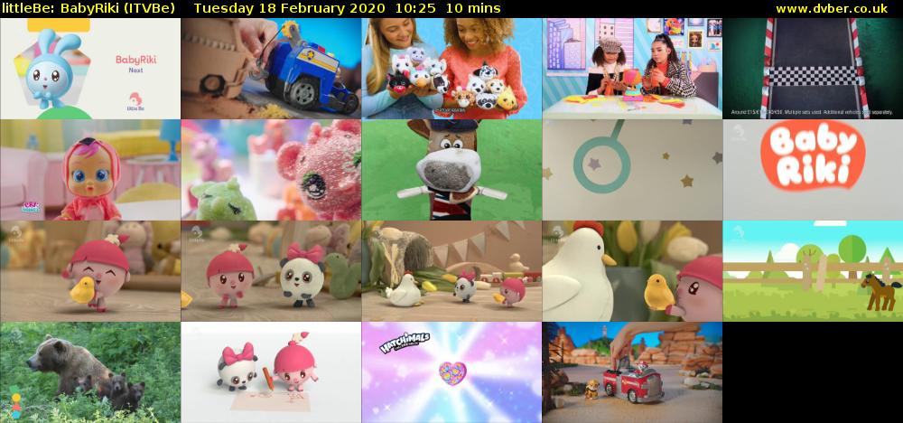 littleBe: BabyRiki (ITVBe) Tuesday 18 February 2020 10:25 - 10:35