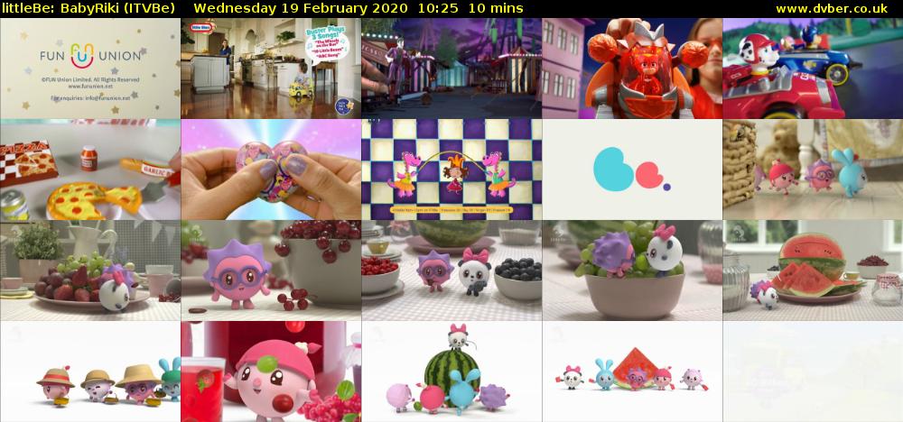 littleBe: BabyRiki (ITVBe) Wednesday 19 February 2020 10:25 - 10:35